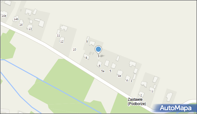 Podborze, Podborze, 7, mapa Podborze