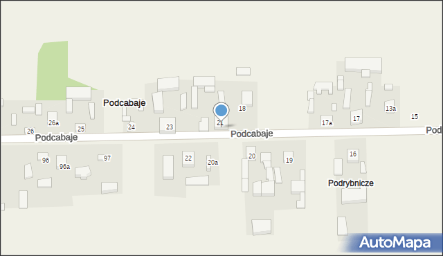Podcabaje, Podcabaje, 21a, mapa Podcabaje