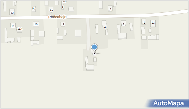 Podcabaje, Podcabaje, 5, mapa Podcabaje