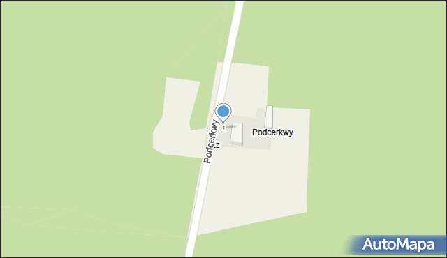 Podcerkwy, Podcerkwy, 1, mapa Podcerkwy