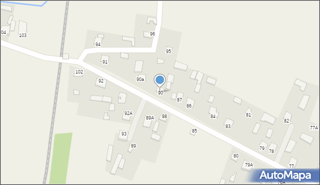 Podchojny, Podchojny, 90, mapa Podchojny
