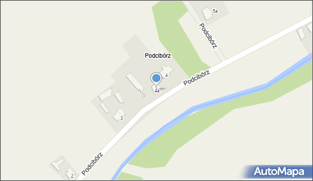 Podcibórz, Podcibórz, 4a, mapa Podcibórz