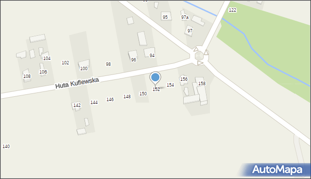 Podciernie, Podciernie, 152, mapa Podciernie