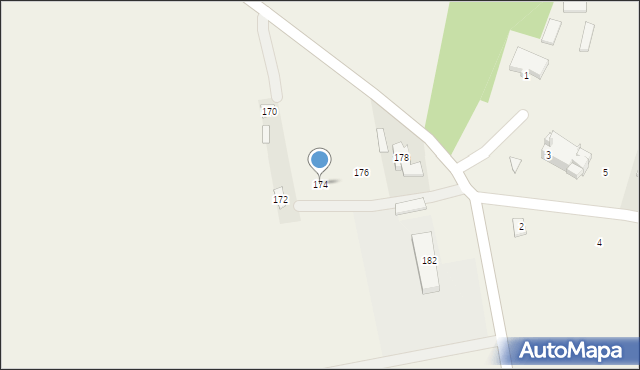 Podciernie, Podciernie, 174, mapa Podciernie