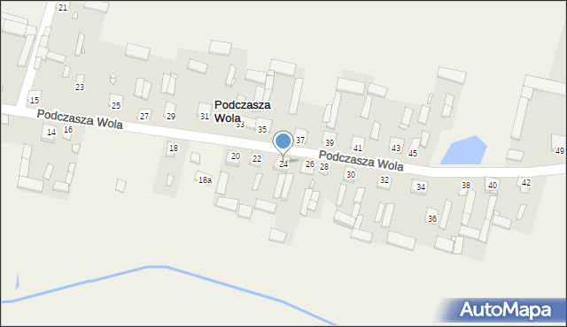 Podczasza Wola, Podczasza Wola, 24, mapa Podczasza Wola