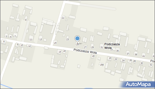 Podczasza Wola, Podczasza Wola, 25, mapa Podczasza Wola