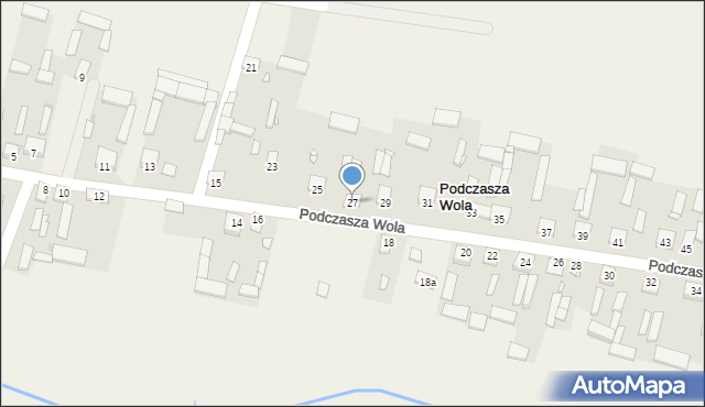 Podczasza Wola, Podczasza Wola, 27, mapa Podczasza Wola