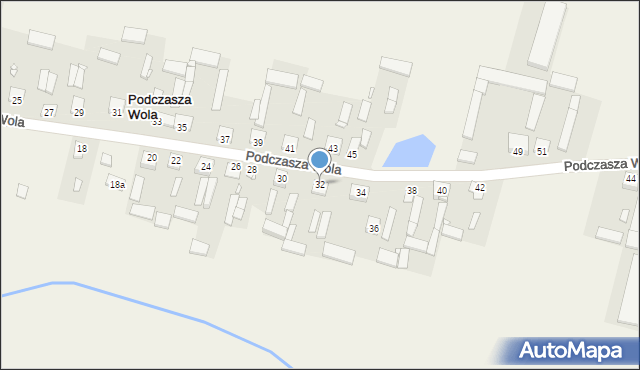 Podczasza Wola, Podczasza Wola, 32, mapa Podczasza Wola