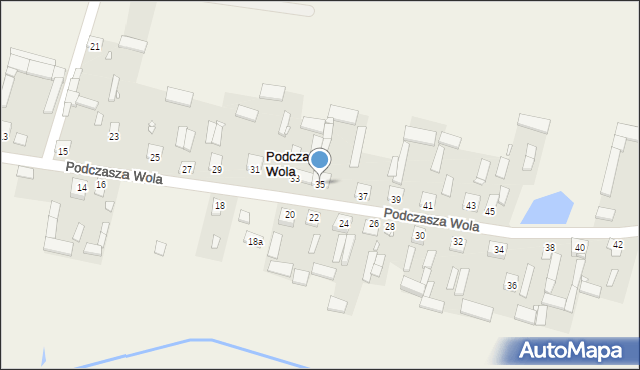 Podczasza Wola, Podczasza Wola, 35, mapa Podczasza Wola