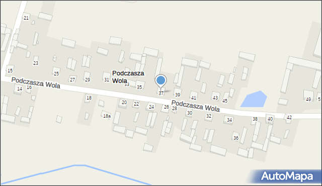 Podczasza Wola, Podczasza Wola, 37, mapa Podczasza Wola