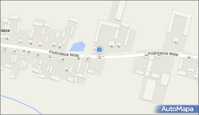 Podczasza Wola, Podczasza Wola, 42, mapa Podczasza Wola