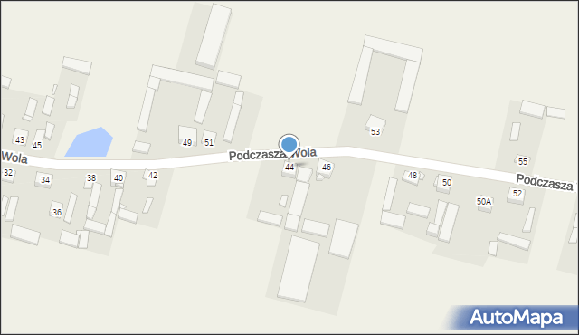 Podczasza Wola, Podczasza Wola, 44, mapa Podczasza Wola
