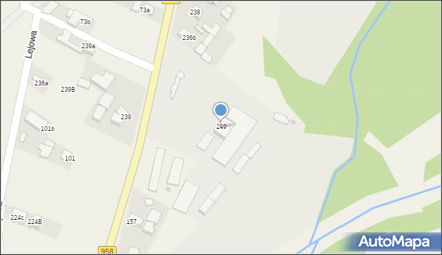 Podczerwone, Podczerwone, 249, mapa Podczerwone