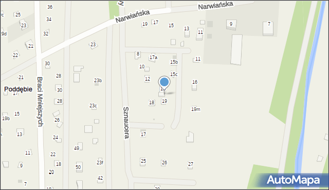 Poddębie, Poddębie, 17, mapa Poddębie