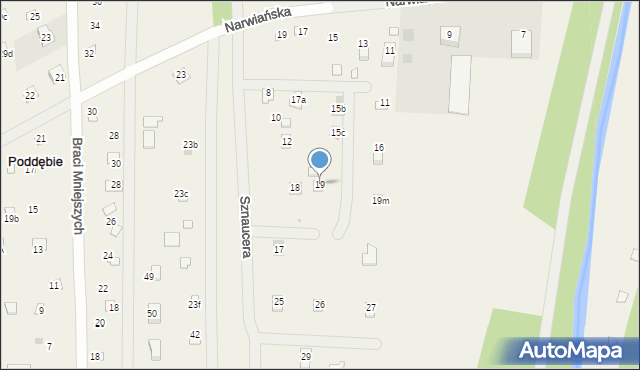 Poddębie, Poddębie, 19, mapa Poddębie