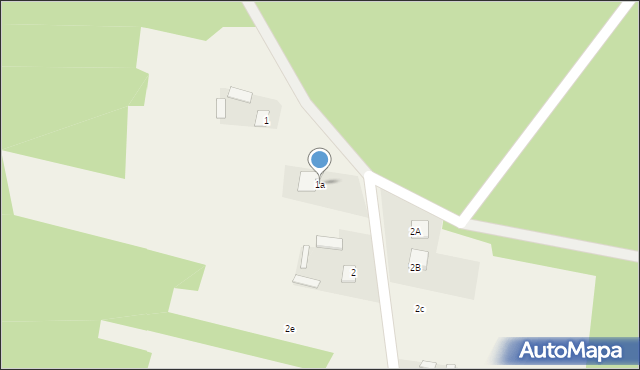 Poddębowiec, Poddębowiec, 1a, mapa Poddębowiec