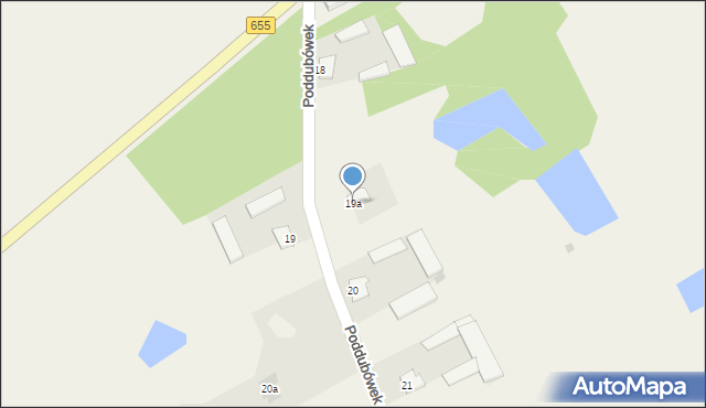 Poddubówek, Poddubówek, 19a, mapa Poddubówek