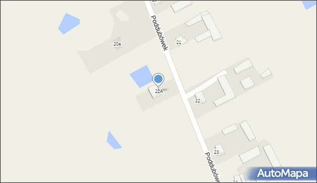 Poddubówek, Poddubówek, 22A, mapa Poddubówek