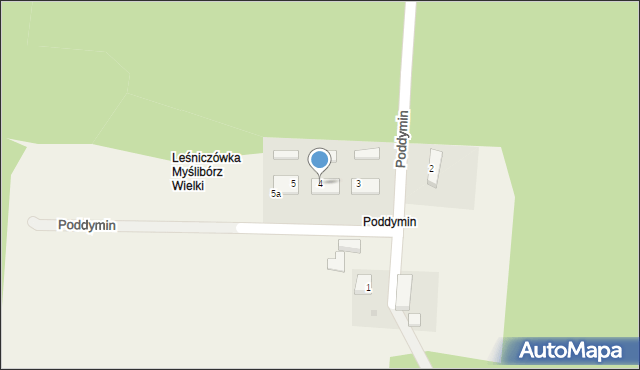 Poddymin, Poddymin, 4, mapa Poddymin