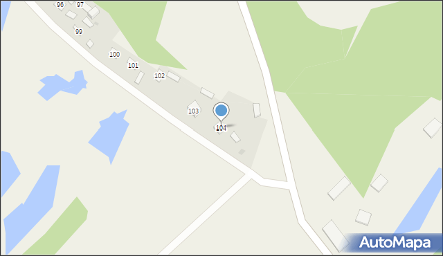 Podebłocie, Podebłocie, 104, mapa Podebłocie