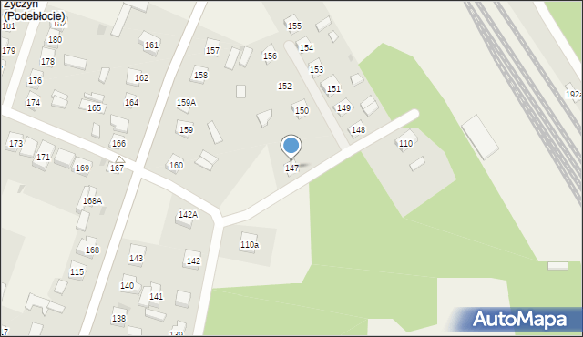 Podebłocie, Podebłocie, 147, mapa Podebłocie
