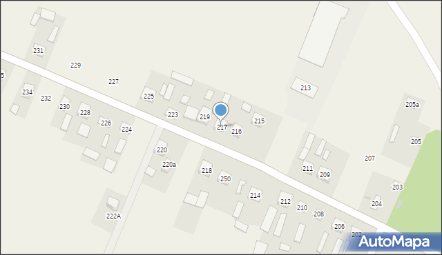 Podebłocie, Podebłocie, 217, mapa Podebłocie