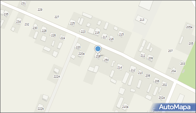 Podebłocie, Podebłocie, 218, mapa Podebłocie