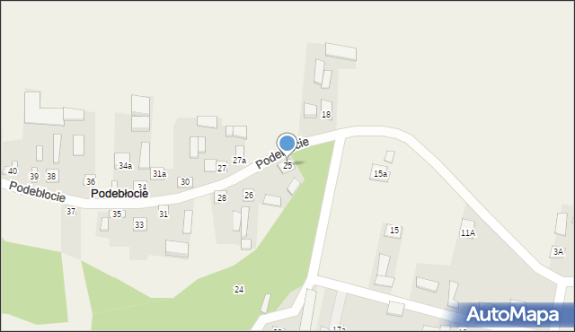 Podebłocie, Podebłocie, 25, mapa Podebłocie