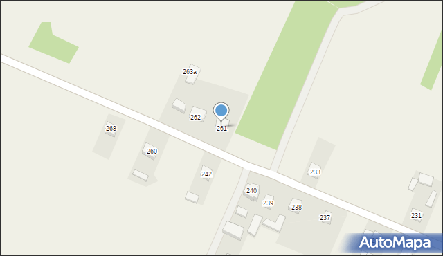 Podebłocie, Podebłocie, 261, mapa Podebłocie