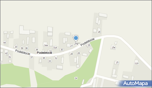 Podebłocie, Podebłocie, 27a, mapa Podebłocie