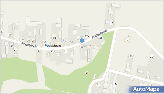 Podebłocie, Podebłocie, 28, mapa Podebłocie