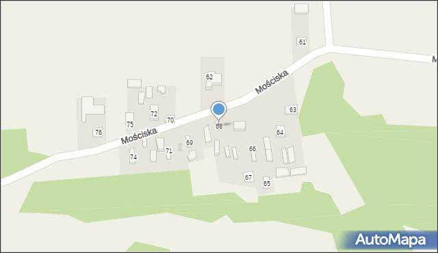 Podebłocie, Podebłocie, 68, mapa Podebłocie