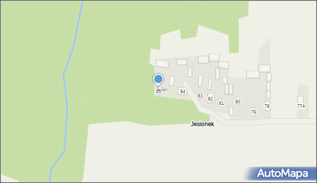 Podebłocie, Podebłocie, 85, mapa Podebłocie