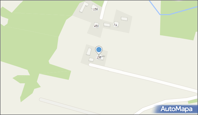 Podegrodzie, Podegrodzie, 136, mapa Podegrodzie