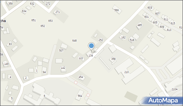 Podegrodzie, Podegrodzie, 138, mapa Podegrodzie