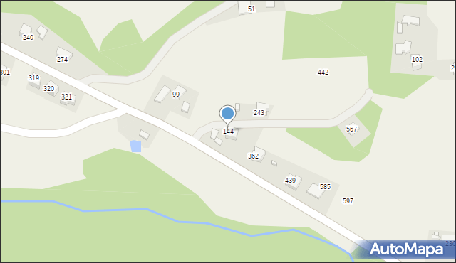 Podegrodzie, Podegrodzie, 144, mapa Podegrodzie