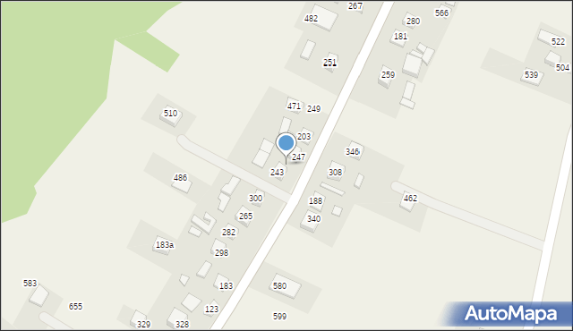 Podegrodzie, Podegrodzie, 245, mapa Podegrodzie