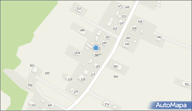 Podegrodzie, Podegrodzie, 298, mapa Podegrodzie