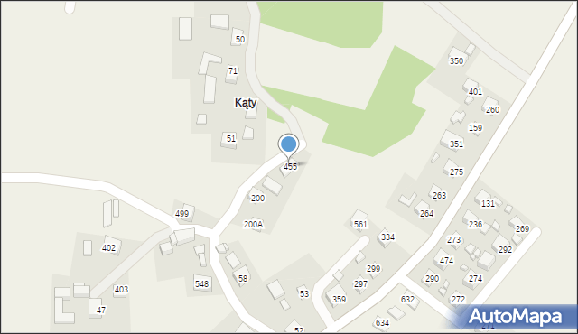 Podegrodzie, Podegrodzie, 455, mapa Podegrodzie