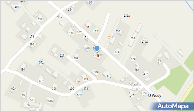 Podegrodzie, Podegrodzie, 458, mapa Podegrodzie