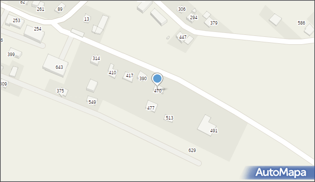 Podegrodzie, Podegrodzie, 470, mapa Podegrodzie