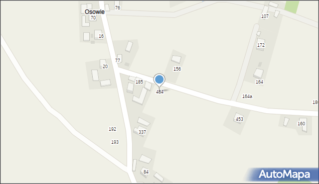 Podegrodzie, Podegrodzie, 484, mapa Podegrodzie