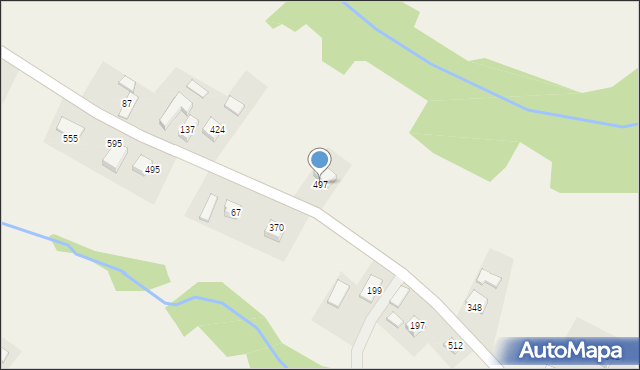 Podegrodzie, Podegrodzie, 497, mapa Podegrodzie