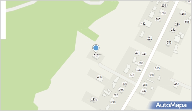 Podegrodzie, Podegrodzie, 510, mapa Podegrodzie