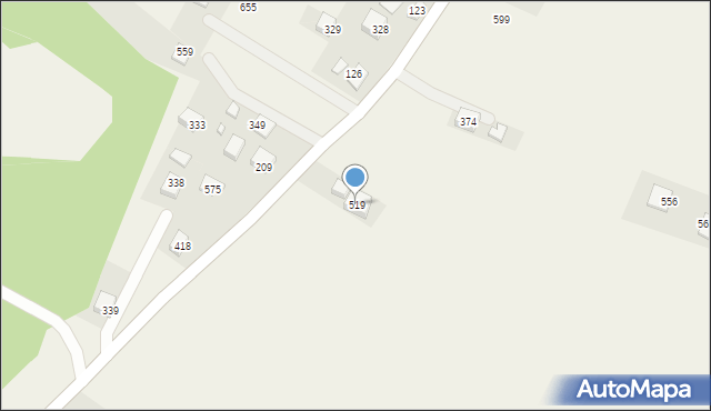 Podegrodzie, Podegrodzie, 519, mapa Podegrodzie