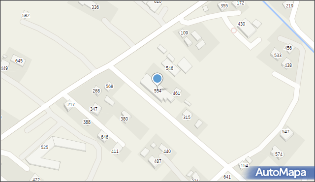 Podegrodzie, Podegrodzie, 554, mapa Podegrodzie