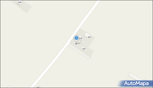 Podegrodzie, Podegrodzie, 587, mapa Podegrodzie