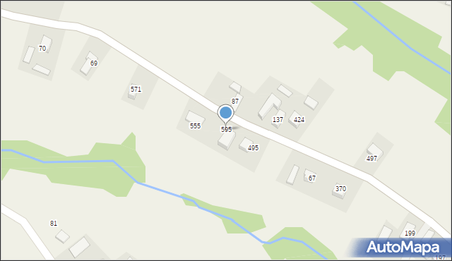 Podegrodzie, Podegrodzie, 595, mapa Podegrodzie