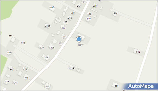Podegrodzie, Podegrodzie, 599, mapa Podegrodzie