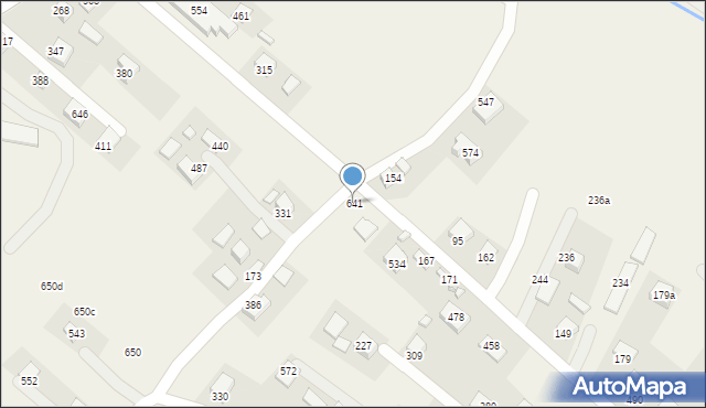 Podegrodzie, Podegrodzie, 641, mapa Podegrodzie